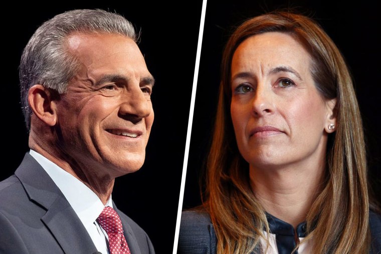 Jack Ciattarelli and Mikie Sherrill.