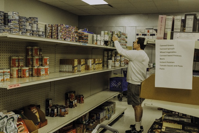 The food pantry at Stewpot in Jackson, Miss.
