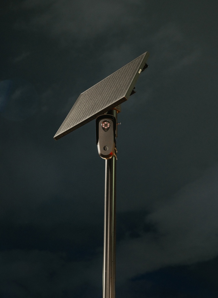 A Flock Safety camera.