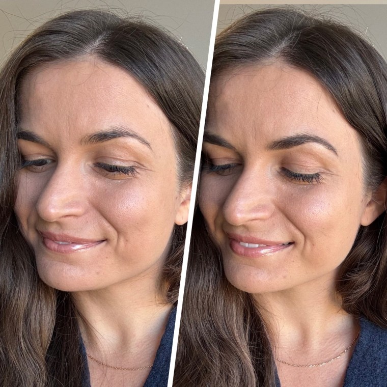 Anastasia Beverly Hills Brow Wiz Precision Eyebrow Pencil before and after use.
