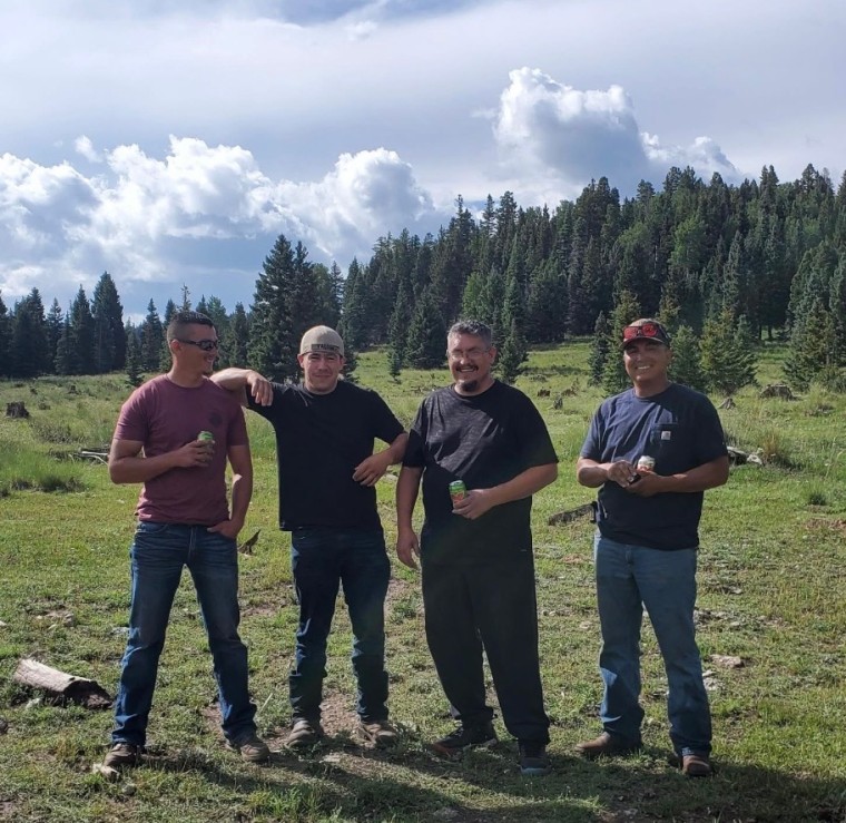 Deano Valdez (far left) with his cousins