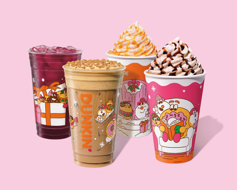 Dunkin's 2025 holiday menu includes new and returning drinks.