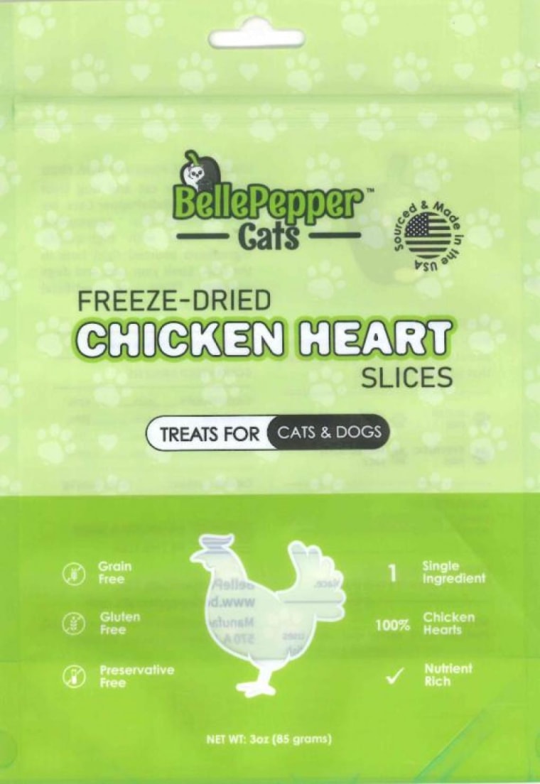BellePepper Cats product recalled