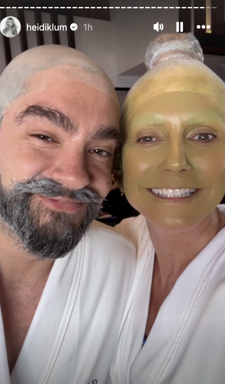 Tom Kaulitz and Heidi Klum show off their 2025 Halloween costumes.