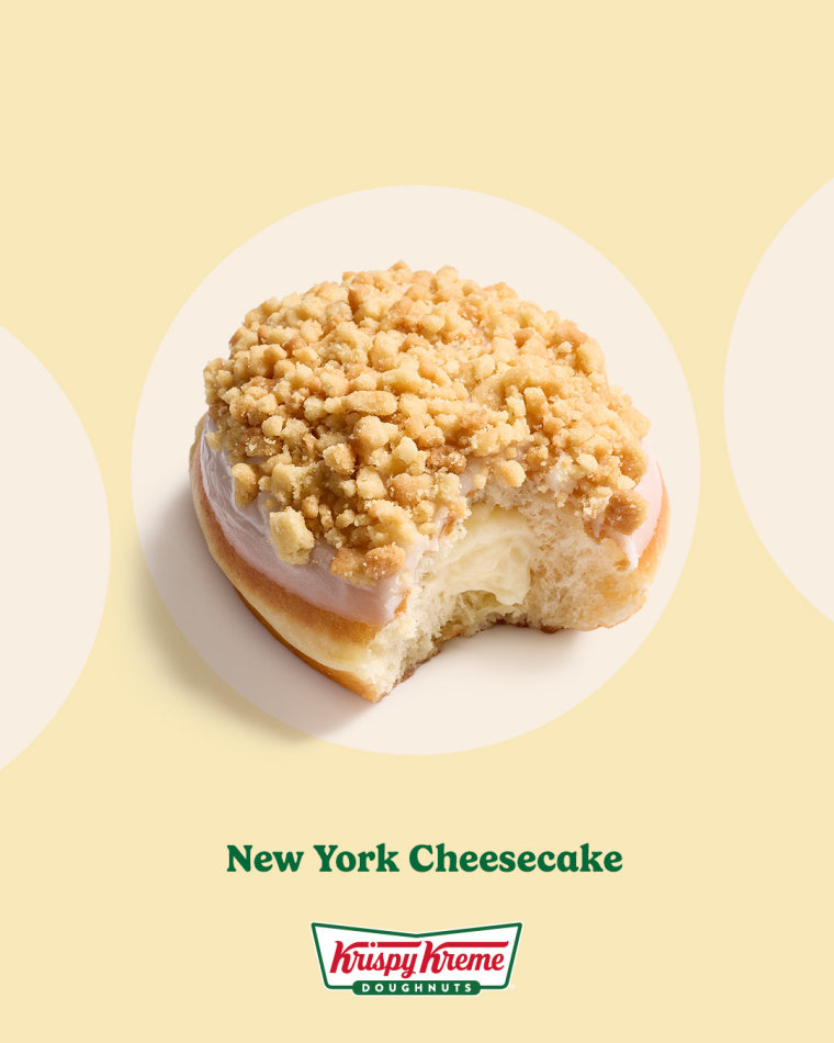 Krispy Kreme's New York Cheesecake doughnut.