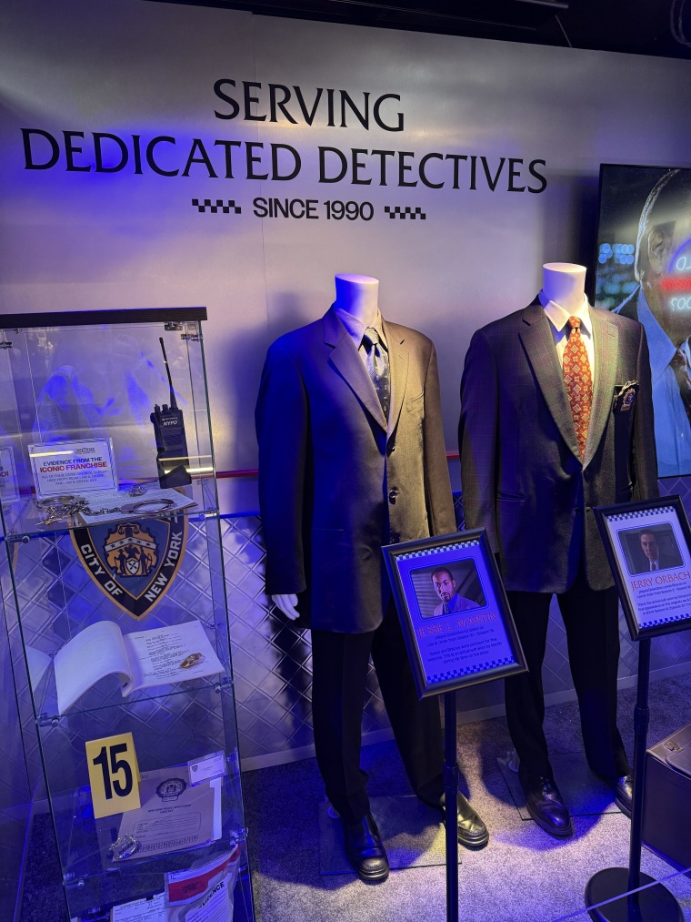 Jesse L. Martin and Jerry Orbach's 'Law & Order' suits