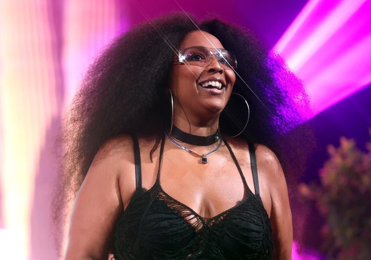 Lizzo performs at the 2025 Stagecoach Festival on April 25, 2025 in Indio, California.