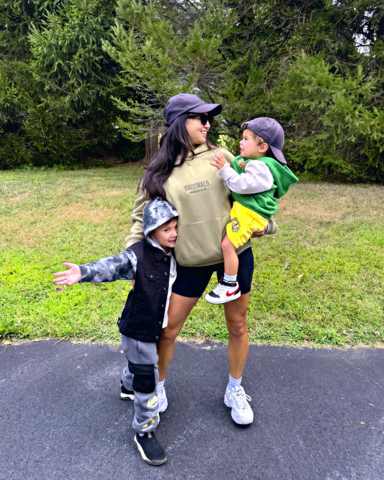 Embracing the phase of life she is in, and letting go of perfection, helps Burke find joy in the everyday chaos. 