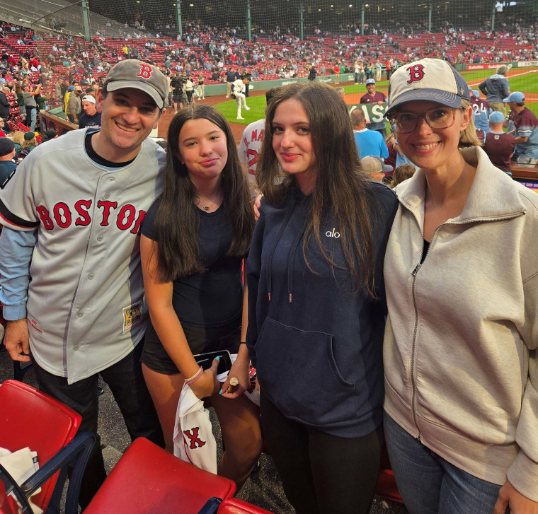 Stephen Greene with his family