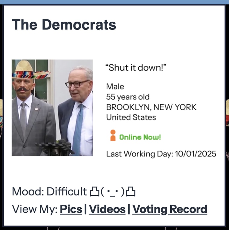 A screengrab of whitehouse.gov/mysafespace on Nov. 2, 2025.