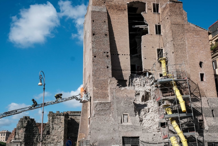 Italy Medieval Tower Collapse