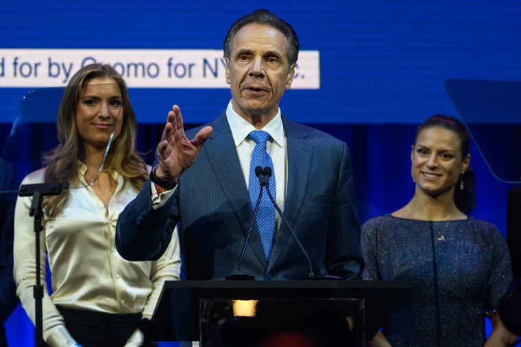 Andrew Cuomo delivers his concession speech in New York City on Nov. 4, 2025.