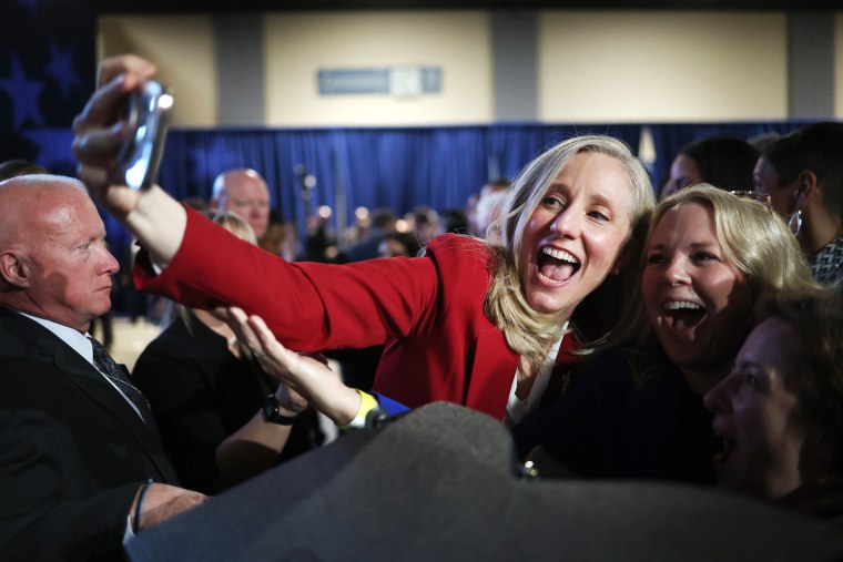 Image: Virginia's Democratic Gubernatorial Candidate Abigail Spanberger Holds Election Night Party In Richmond