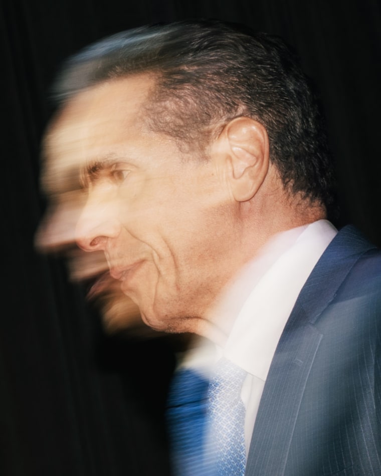 Andrew Cuomo makes a concession speech at the Ziegfeld Ballroom in Manhattan on Tuesday night.