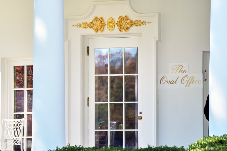 Outside of the Oval Office in Washington, D.C.