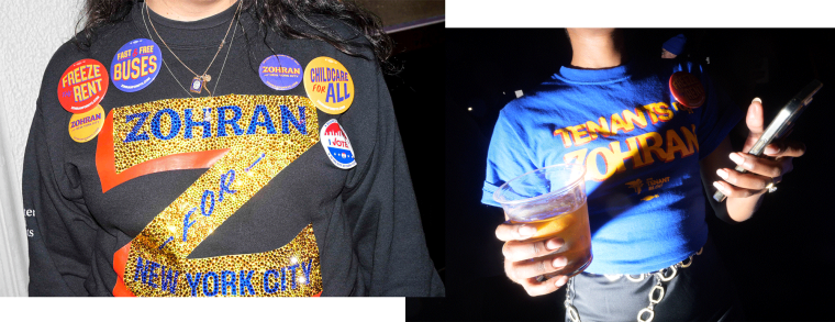 Supporters at Mamdani's election night rally.