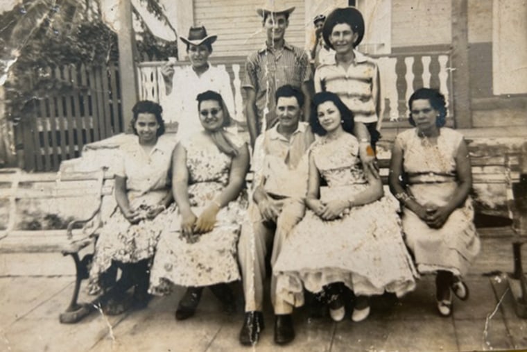 Author Mirta Ojito’s relatives in rural Cuba, circa 1955/56. Her mother is second from right.
