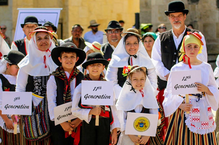 Canary Islander descendants in San Antonio at “Nacimiento”
(founding) event in 2017.