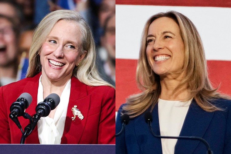 Abigail Spanberger, Democratic gubernatorial candidate for Virginia; New Jersey Democratic gubernatorial candidate, Rep. Mikie Sherrill, D-N.J.