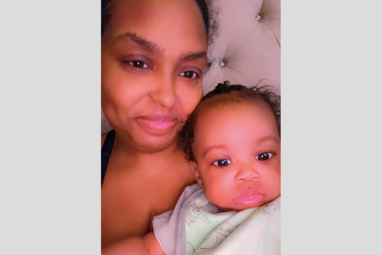 Angela Jones and baby.