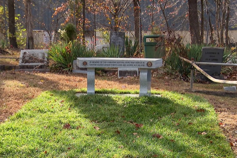 Black veterans buried at a cemetery in Manassas are being honored with a memorial bench after having been long overlooked.