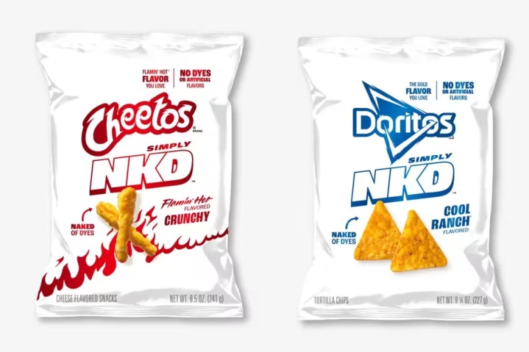 Simply NKD Cheetos and Doritos.