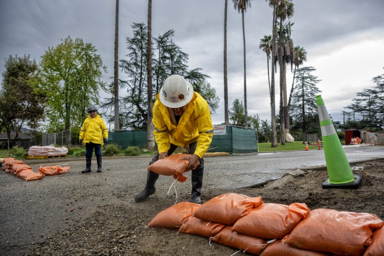 Heavy Rain hits the Los Angeles Area.