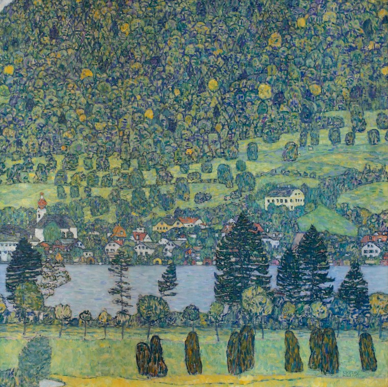 Gustav Klimt, Waldabhang bei Unterach am Attersee (Forest Slope in Unterach on the Attersee).