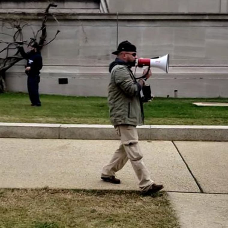 Andrew Johnson at the U.S. Capitol on Jan. 6, 2021.
