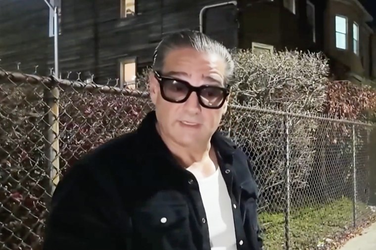 "‘Law & Order" actor George Pogatsia at the scene where he stopped a potential abduction of woman on a New Jersey street.
