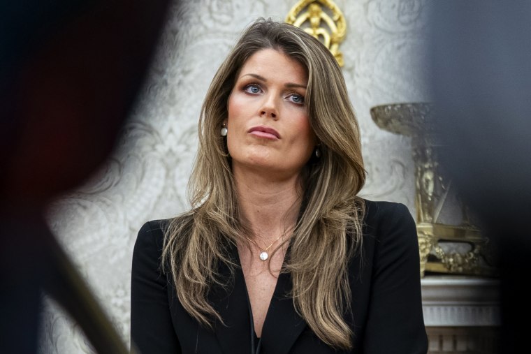 Attorney Lindsey Halligan in the Oval Office of the White House