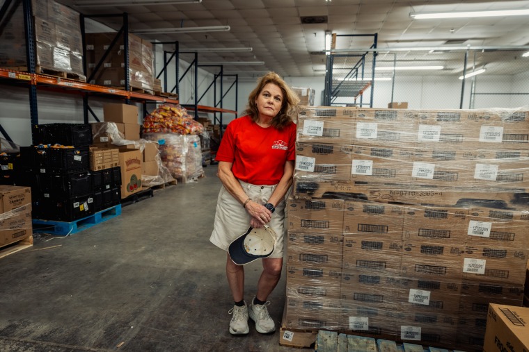 Susan Cooper was helping at a food donation center for Northwest Georgia Hunger Ministries in Rome on Tuesday. She said she believed Greene was "standing up for what she personally has a belief in."