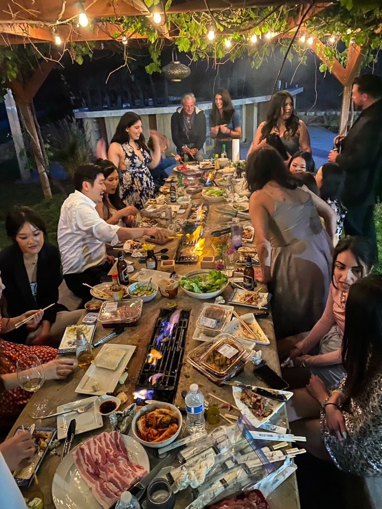 Before the fire, Thanksgiving Day festivities with Freddy Sayegh’s large extended family could number anywhere between 50 and 60 people all in one house. This year, the family is splitting up for the time because many relatives were displaced by the Eaton Fire.