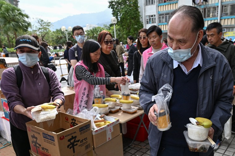 Firefighters were still dousing a devastating fire on November 27 which ripped through a Hong Kong high-rise complex, killing at least 44 people and leaving hundreds missing according to authorities.