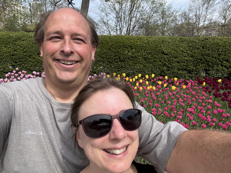 Christiansen and his wife, Katie, happened upon this flowerbed during one of their 15-mile walks in New York earlier this year.