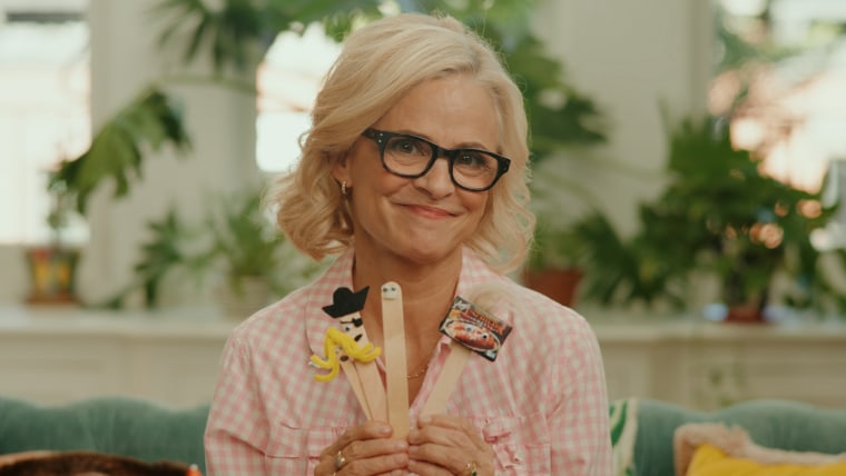 Amy Sedaris in a commercial for Amy's Kitchen.