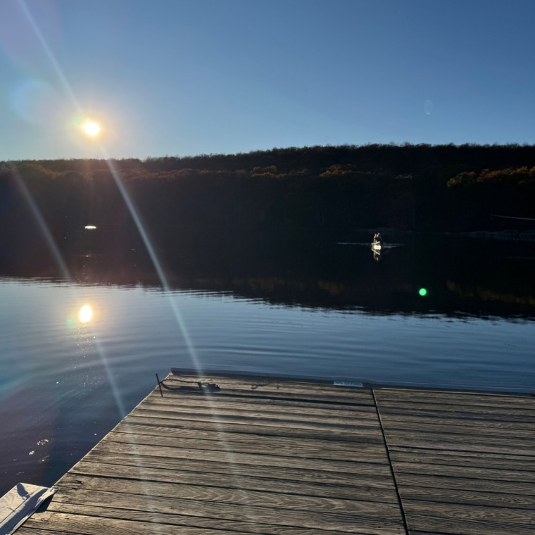 During summer, jump from the dock into the sparkling waters. Come winter, consider ice fishing at sunrise.