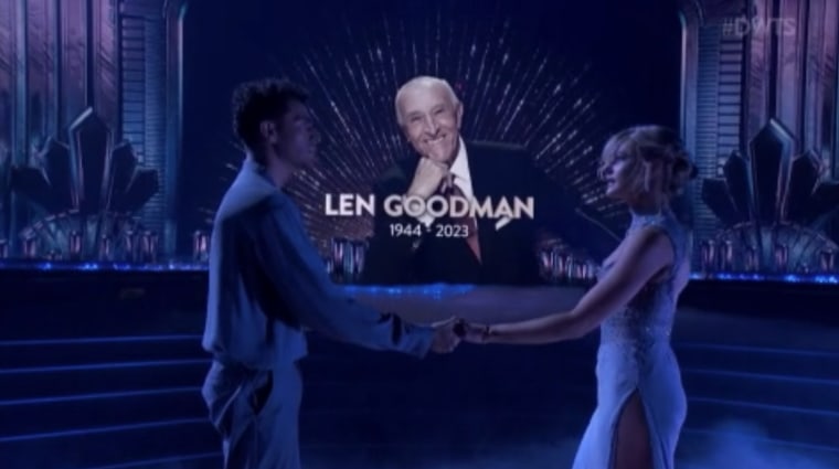 Len Goodman foi a estrela final celebrada durante o 