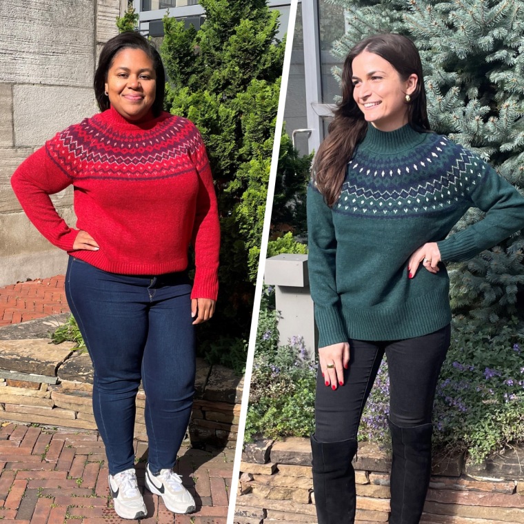 Style & Co Mock-Neck Fair Isle Sweater