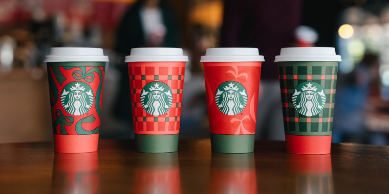 Starbucks Holiday shoot at a store on Mercer Island on October 14, 2025. 