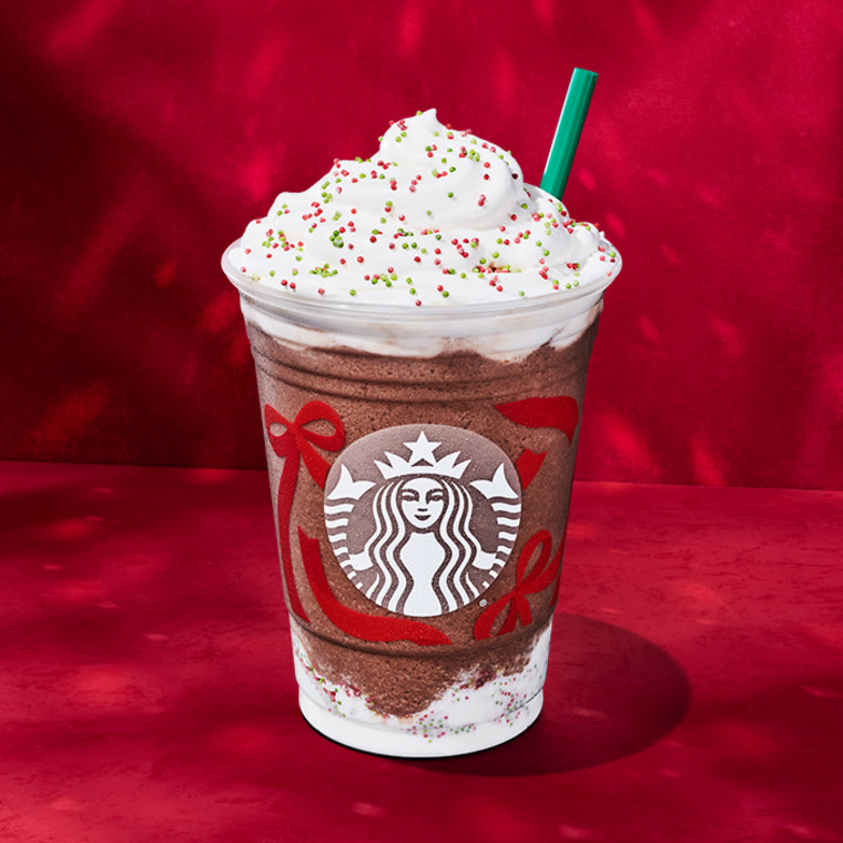 Starbucks and Target's new Frozen Hot Chocolate.
