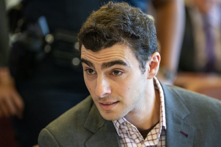 Luigi Mangione appears for a hearing in the killing of UnitedHealthcare CEO Brian Thompson in Manhattan Criminal Court on Dec. 1, 2025 in New York.