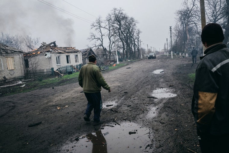 Russian strike on Bashylivka village of Ukraine