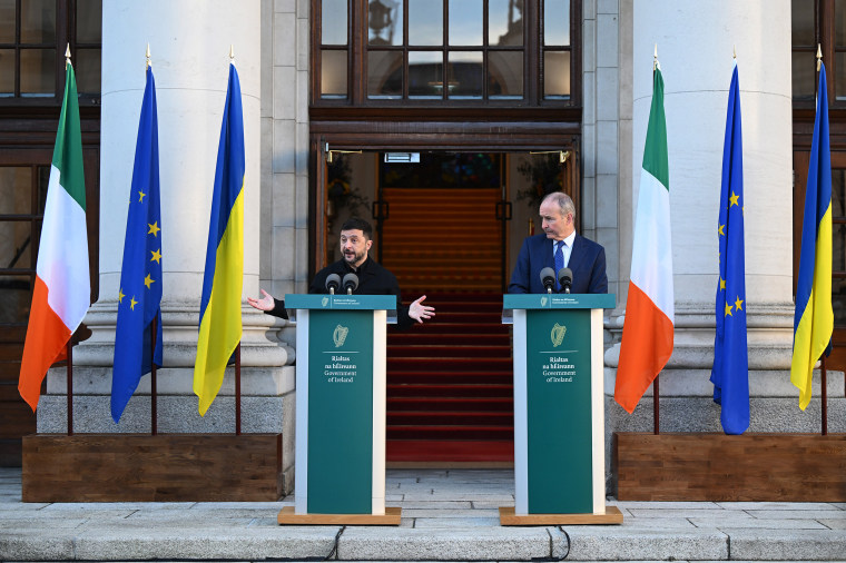 Imagen: El presidente Zelensky y la primera dama de Ucrania visitan Irlanda