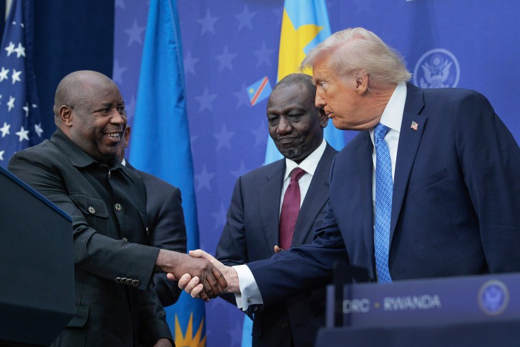 Image: President Trump Holds Signing Ceremony With Rwandan President Kagame And DRC President Tshisekedi