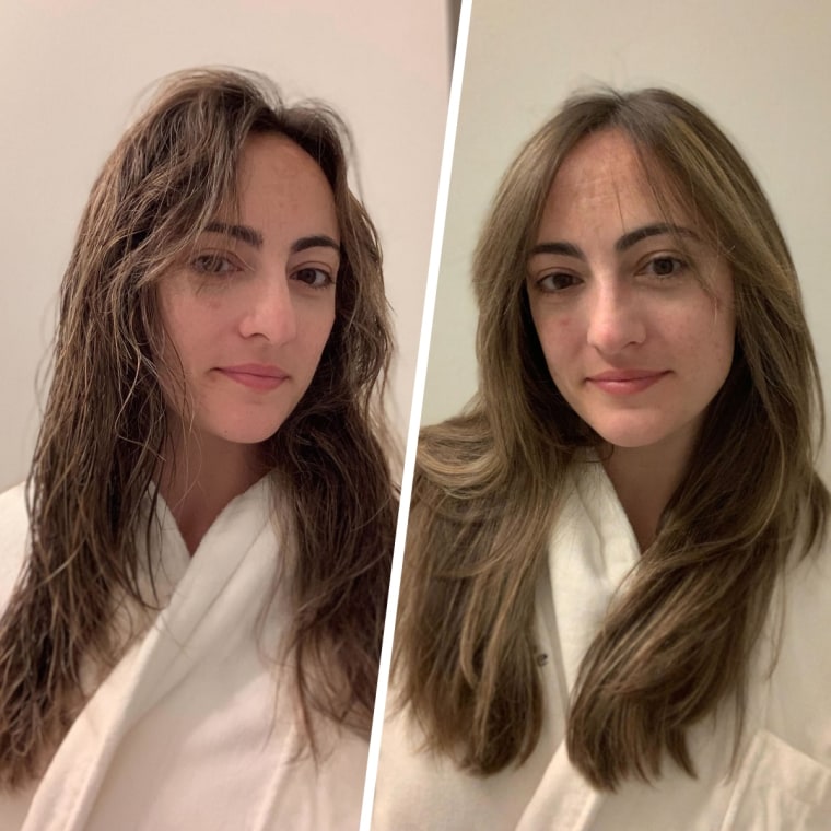 Commerce writer Danielle Murphy before and after using the Laifen SE 2.