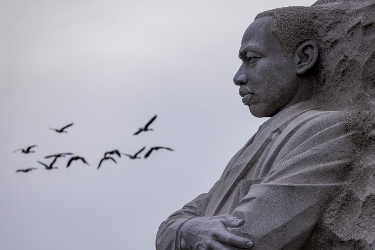 The statue of civil rights leader Dr. Martin Luther King Jr. .