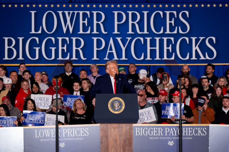 President Trump Touts Inflation Focus In Pennsylvania