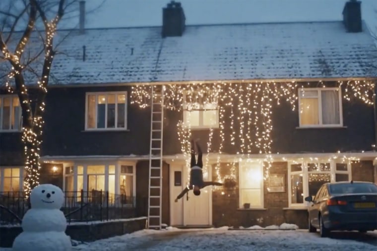 A decorating mishap was one of many incidents of bad luck depicted in the advertisement.