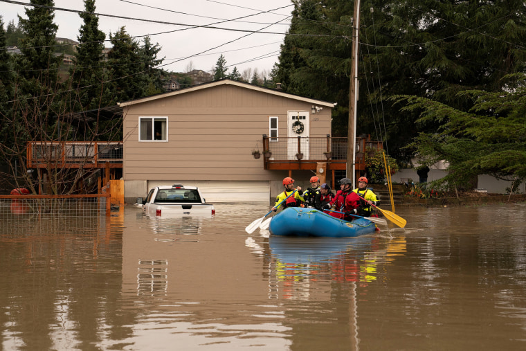 Atmospheric river brings rain and flooding to the Pacific Northwest